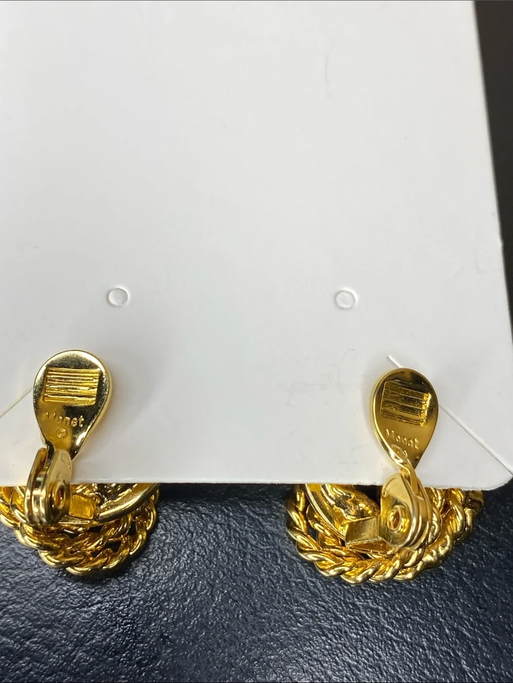 Monet Gold-Tone Twisted Rope Knot Stud Earrings - Women